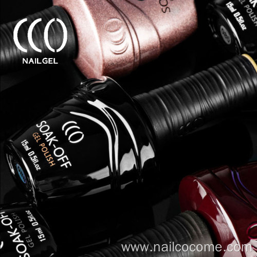 CCO Wholesale Organic Global Fashion High Gloss Color Soak Off Uv Gel Nail Polish Self Leveling Type